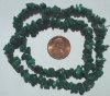 16 inch strand of Malachite Chips